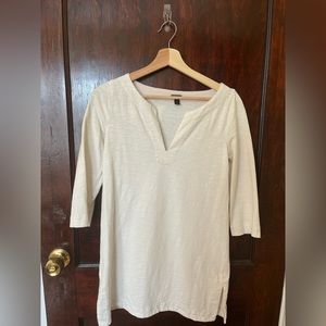 J crew white tunic dress beach coverup